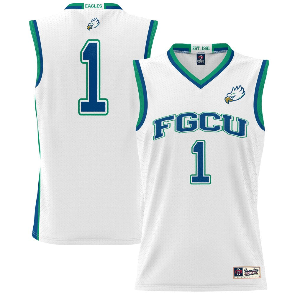 Florida Gulf Coast Eagles Lightweight Gameday Greats White Basketball Jersey product image