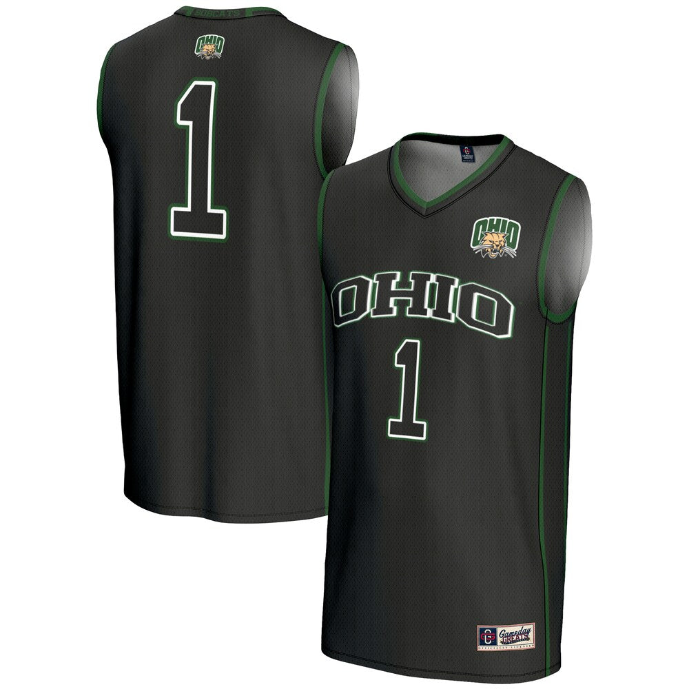 Ohio Bobcats Lightweight Gameday Greats Black Basketball Jersey product image