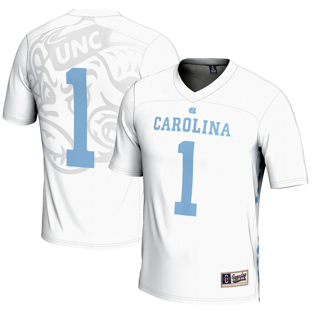 North Carolina Tar Heels Lightweight Gameday Greats White Football Jersey product image