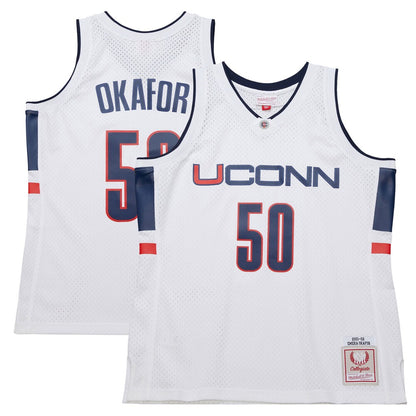 Uconn Huskies 2001-02 Swingman Replica White Football Jersey product image