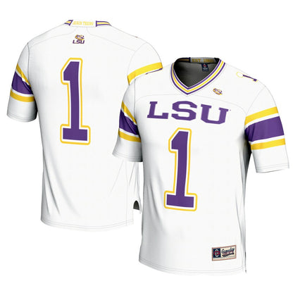 LSU Tigers Gameday Greats White Football Jersey product image