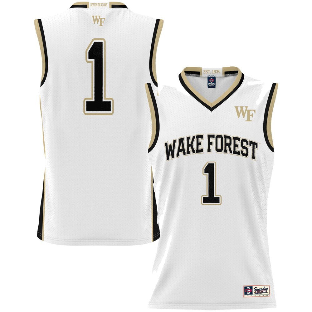 Wake Forest Demon Deacons Lightweight Gameday Greats White Basketball Jersey product image
