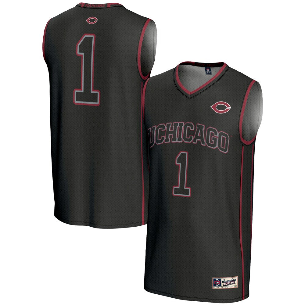 Uchicago Maroons Lightweight Gameday Greats Black Basketball Jersey product image