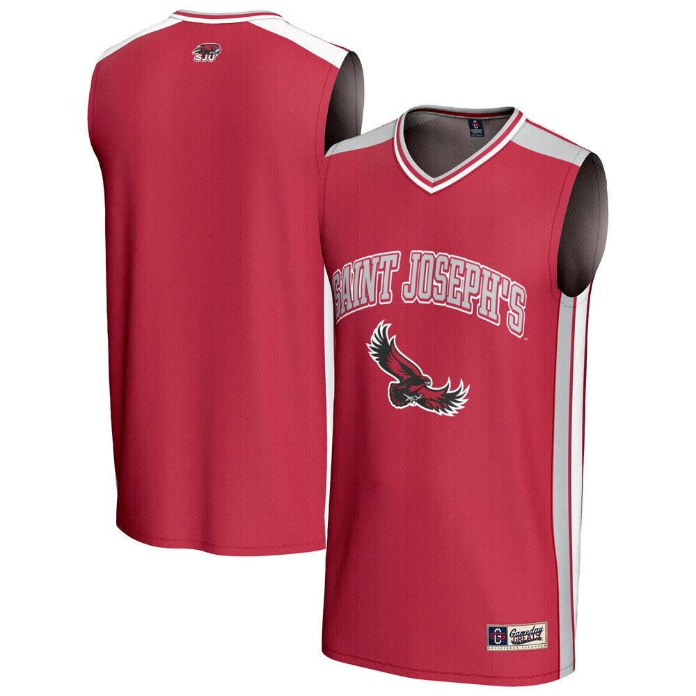 Saint Joseph's Hawks Gameday Greats Crimson Basketball Jersey product image