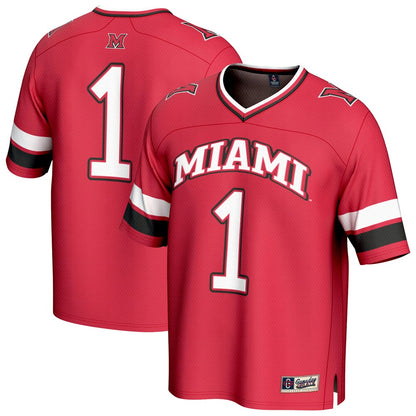 Miami University Redhawks Lightweight Gameday Greats Red Football Jersey product image