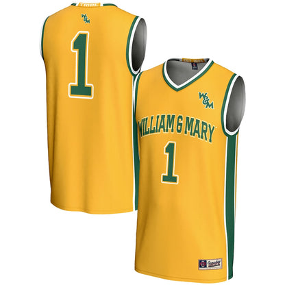 William & Mary Tribe Lightweight Gameday Greats Gold Basketball Jersey product image