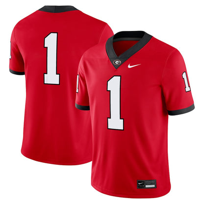 Georgia Bulldogs 5 Game Red Football Jersey product image