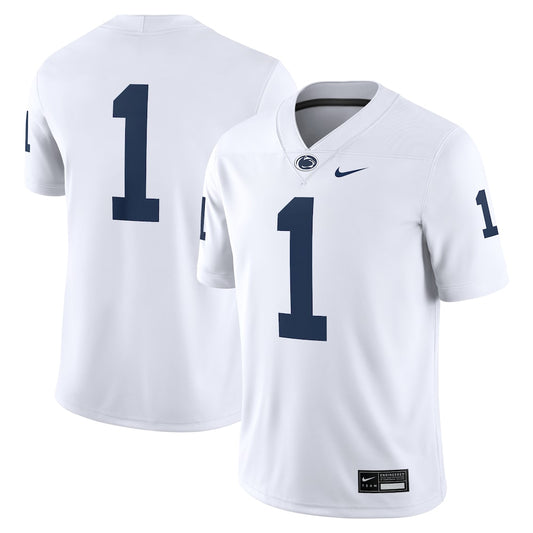 Penn State Nittany Lions #1 Game White Football Jersey product image