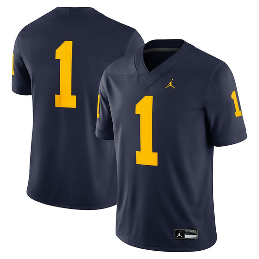 Michigan Wolverines Game Navy Football Jersey product image