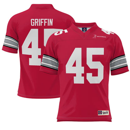 Ohio State Buckeyes Gameday Greats Scarlet Football Jersey product image