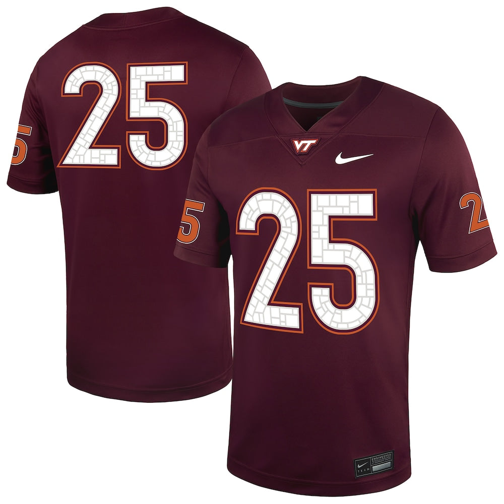 Virginia Tech Hokies #25 Untouchable Maroon Football Jersey product image