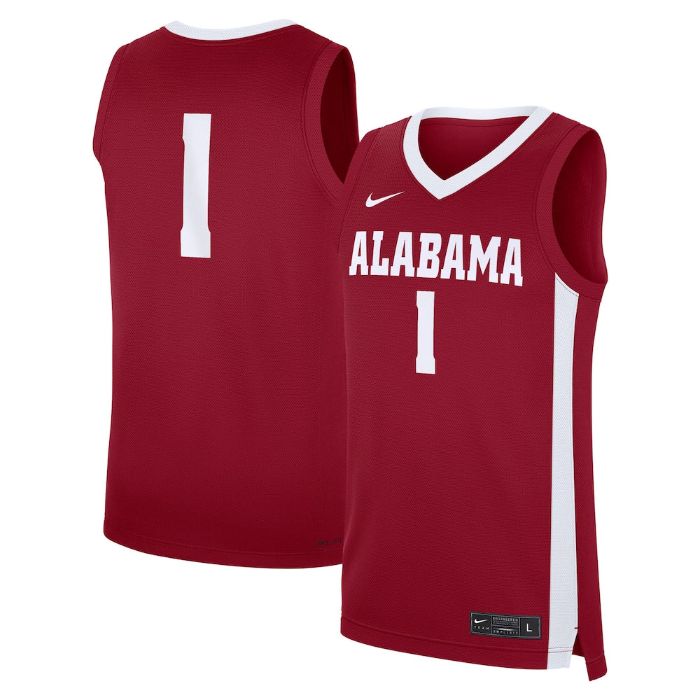 Alabama Crimson Tide #1 Replica Crimson Football Jersey product image