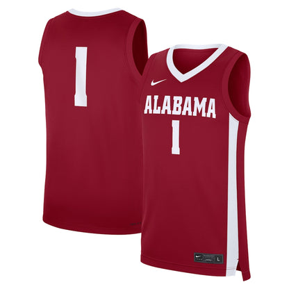 Alabama Crimson Tide #1 Replica Crimson Football Jersey product image