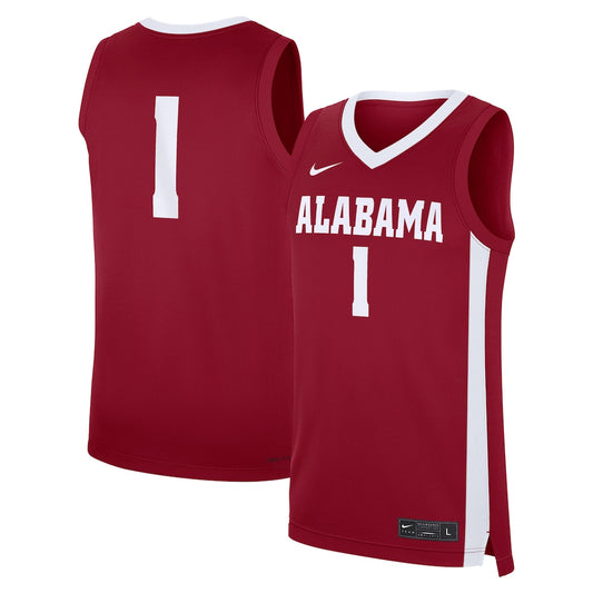 Alabama Crimson Tide #1 Replica Crimson Football Jersey product image