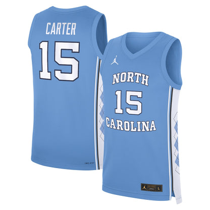North Carolina Tar Heels Replica Blue Basketball Jersey product image