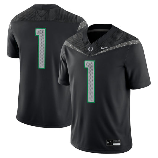 Oregon Ducks 2 Game Black Football Jersey product image