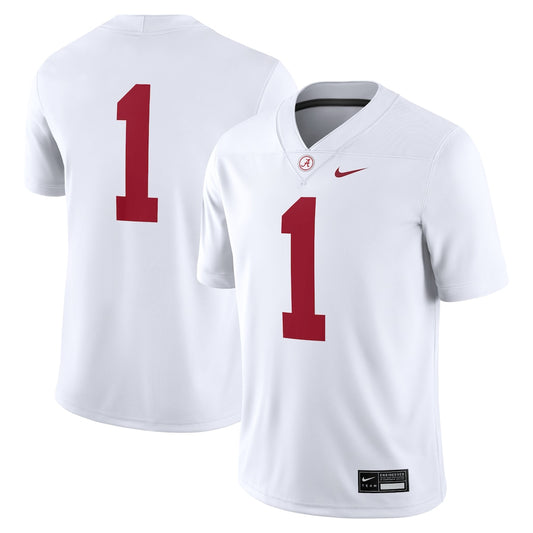 Alabama Crimson Tide #1 Game Crimson Football Jersey product image