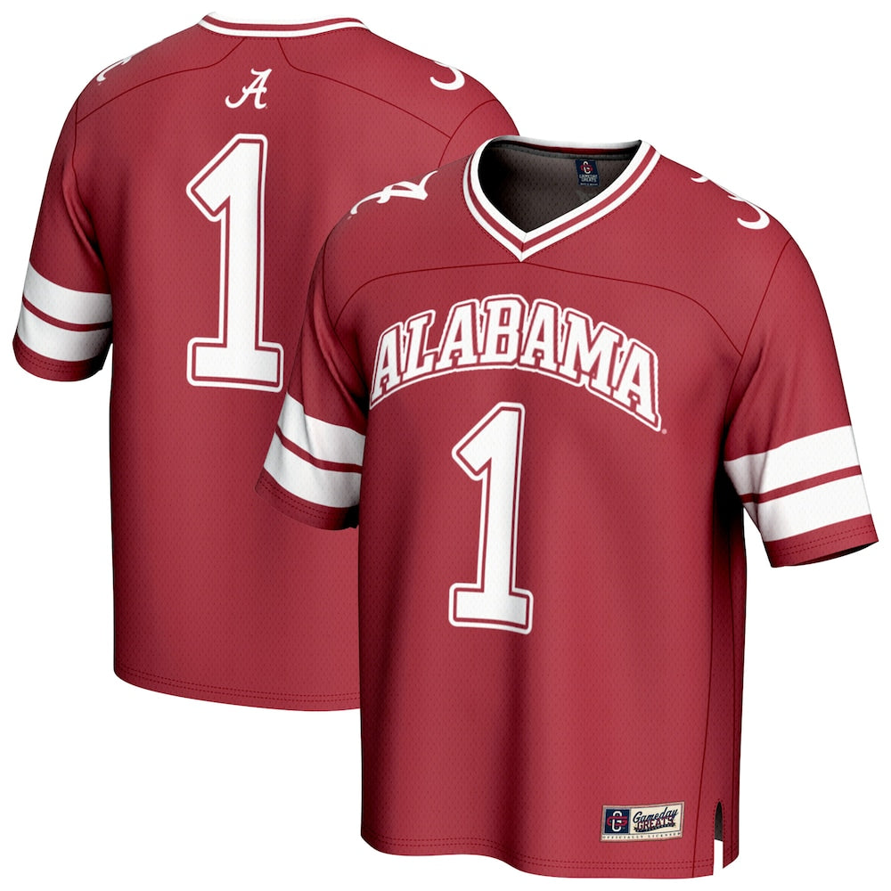 Alabama Crimson Tide Lightweight Gameday Greats Crimson Football Jersey product image