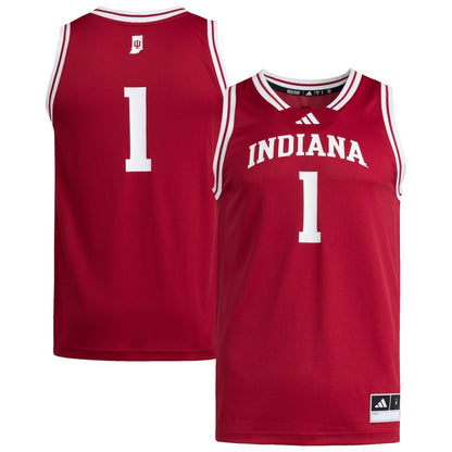 Indiana Hoosiers #1 Swingman Replica Crimson Football Jersey product image