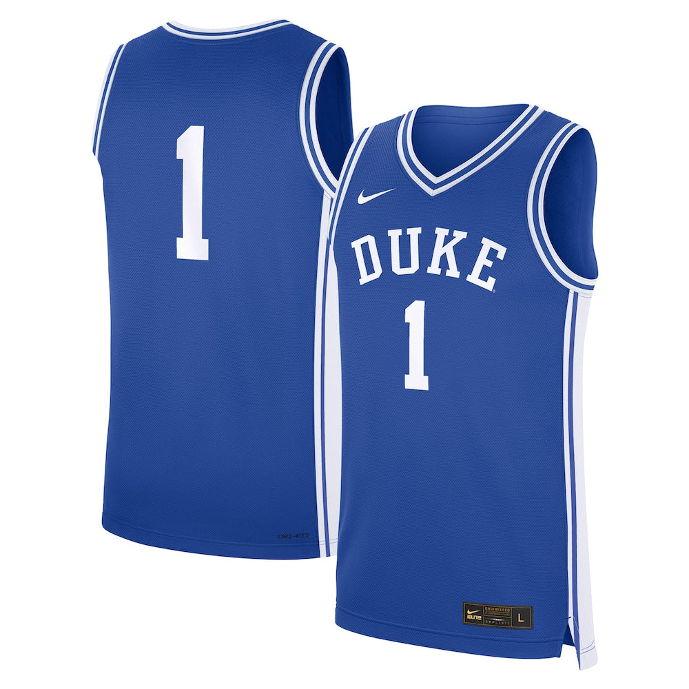 Duke Blue Devils #1 Replica Royal Football Jersey product image