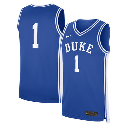 Duke Blue Devils #1 Replica Royal Football Jersey product image