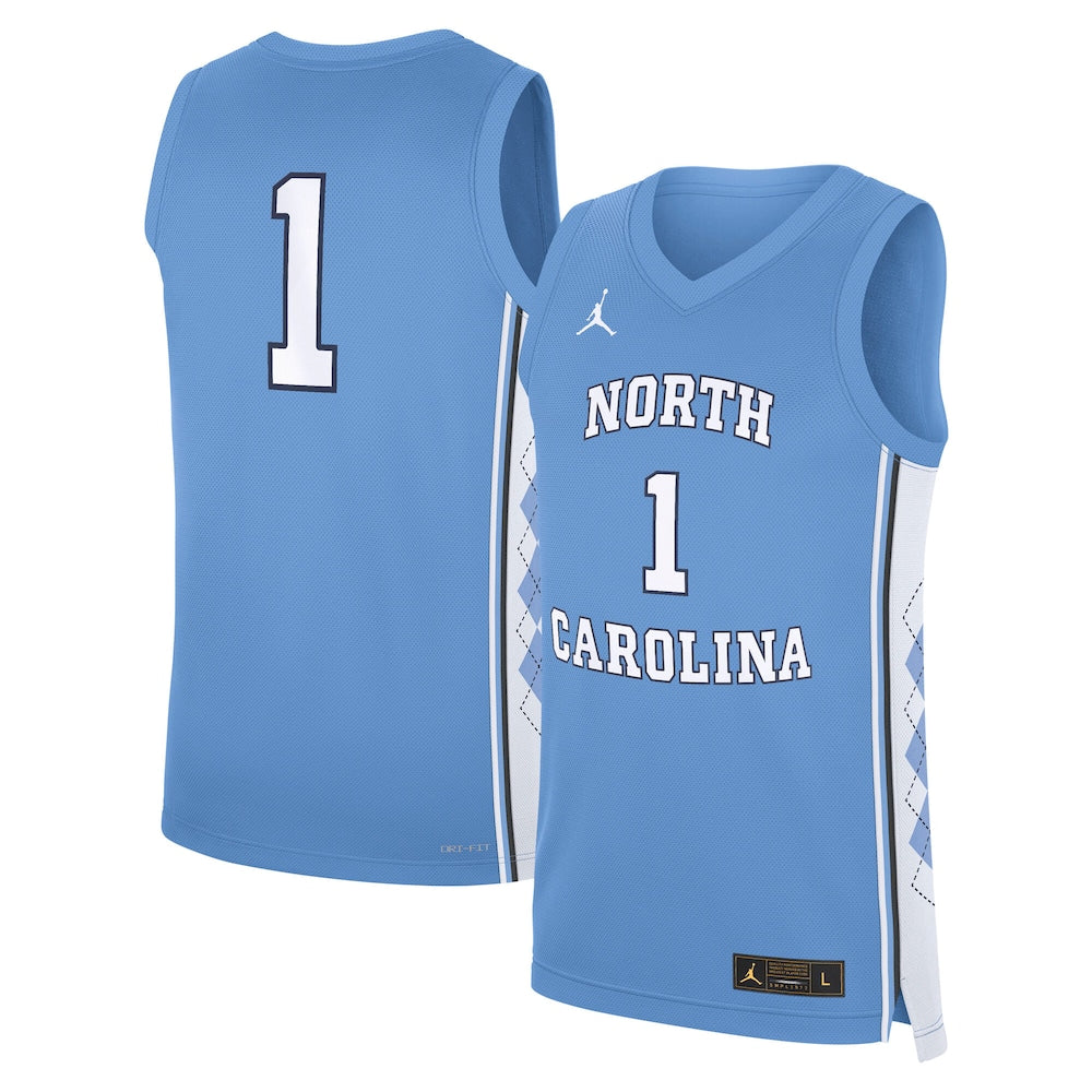 North Carolina Tar Heels Replica Blue Basketball Jersey product image