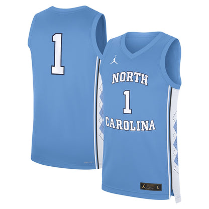 North Carolina Tar Heels Replica Blue Basketball Jersey product image