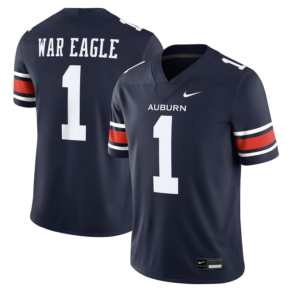 Auburn Tigers Home Game Navy Football Jersey product image