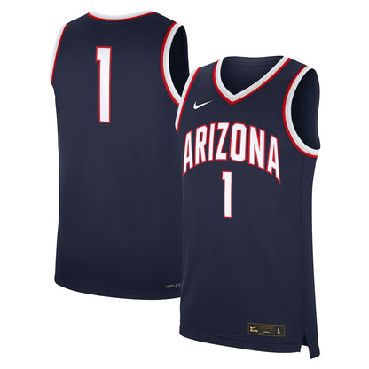 Arizona Wildcats #1 Replica Navy Football Jersey product image