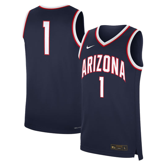 Arizona Wildcats #1 Replica Navy Football Jersey product image