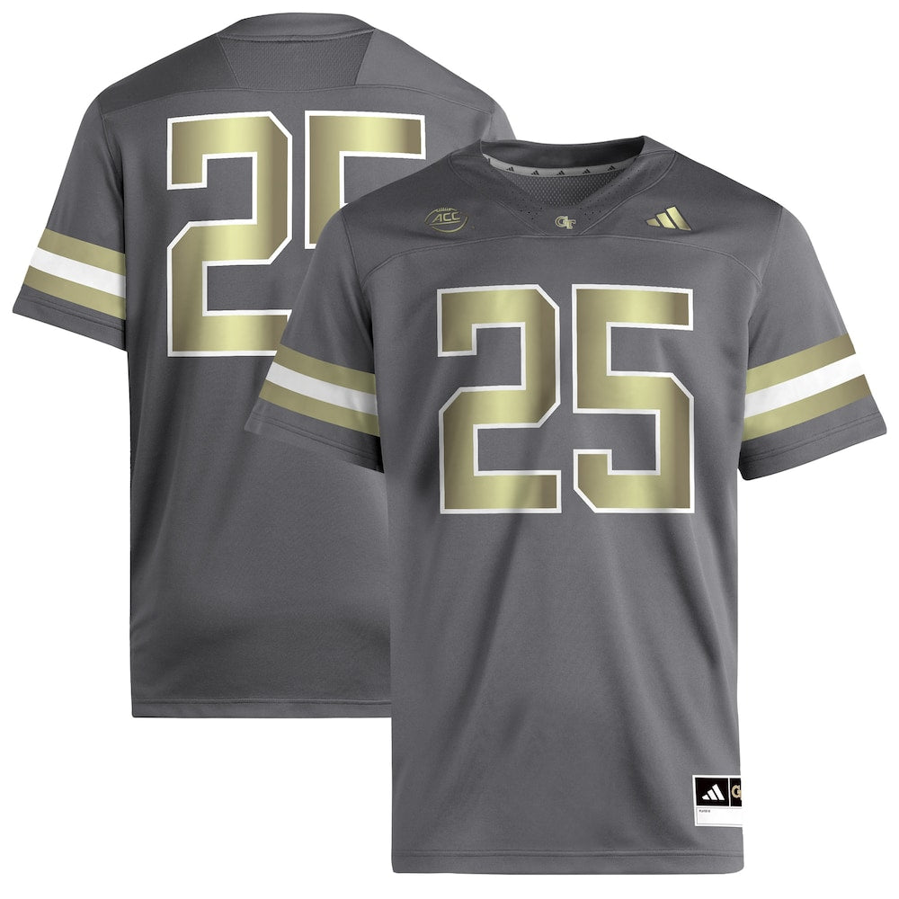 Georgia Tech Yellow Jackets #25 Premier Yellow Football Jersey product image