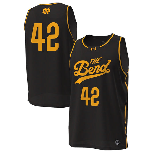 Notre Dame Fighting Irish #42 Replica Black Basketball Jersey product image