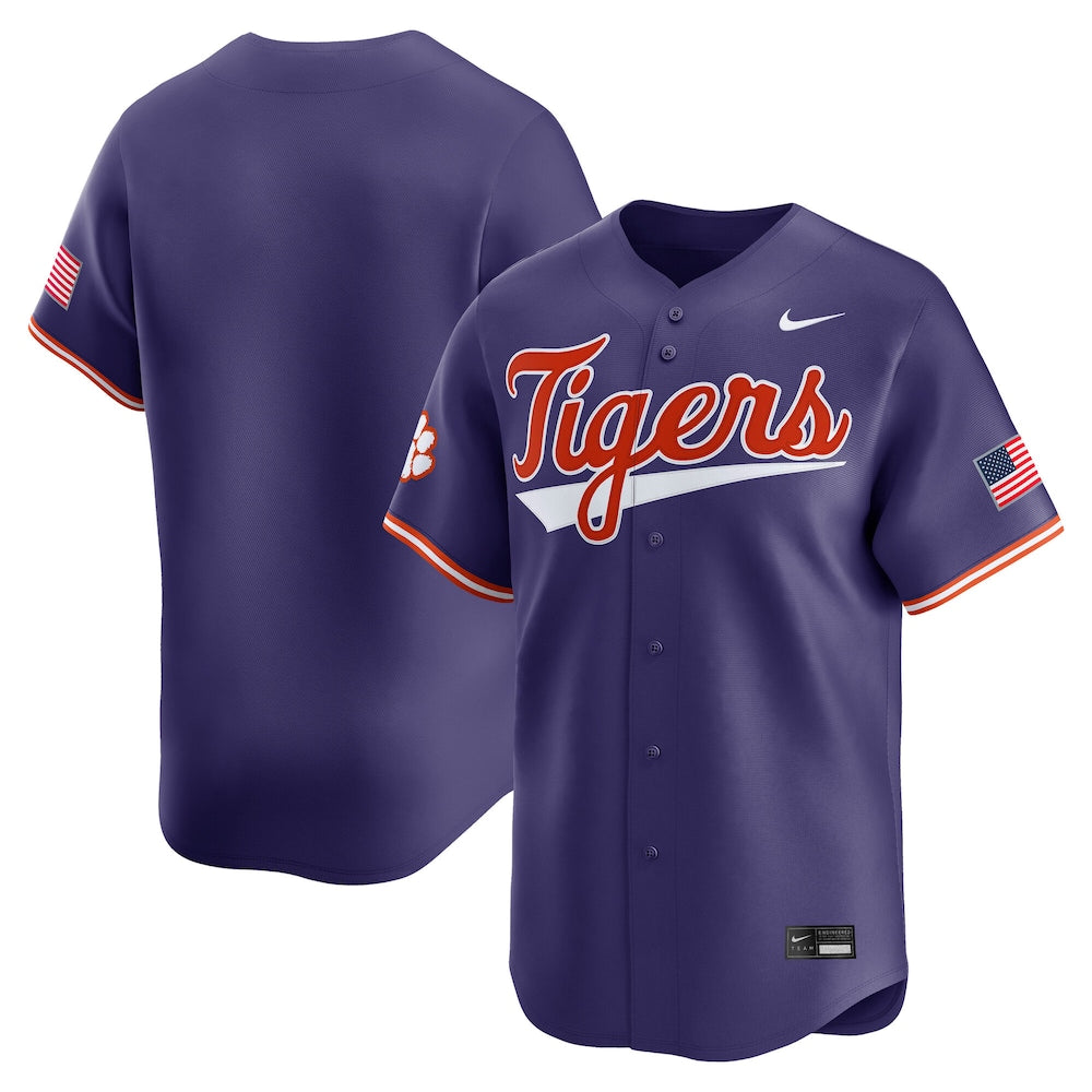 Clemson Tigers Limited Purple Baseball Jersey product image