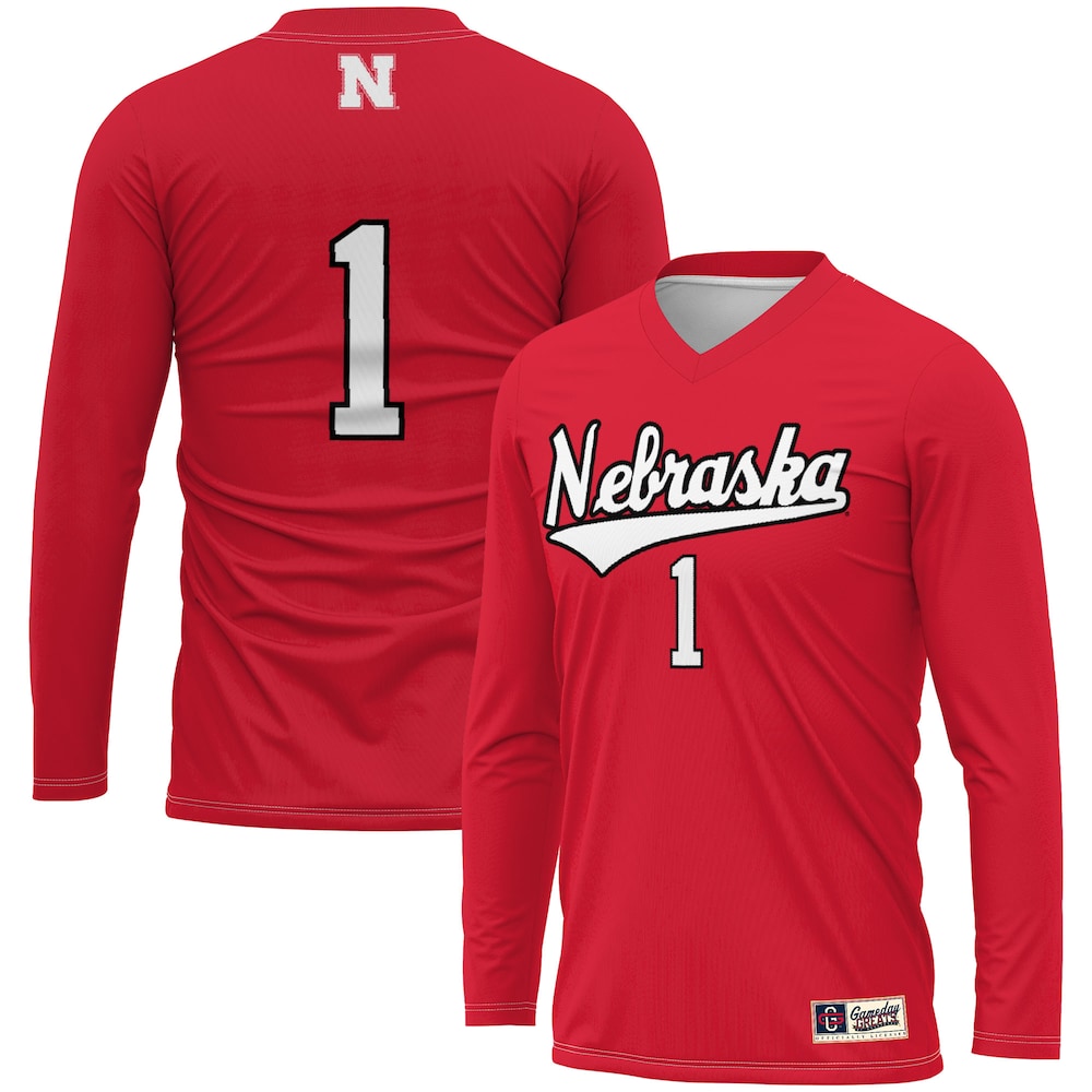 Nebraska Huskers Lightweight Gameday Greats Scarlet Football Jersey product image