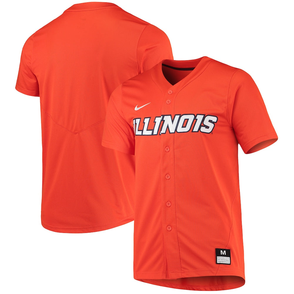 Illinois Fighting Illini Replica Orange Baseball Jersey product image