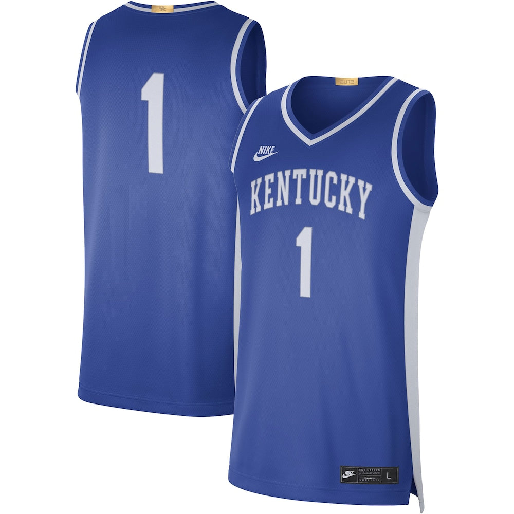 Kentucky Wildcats #1 Limited Retro Royal Football Jersey product image