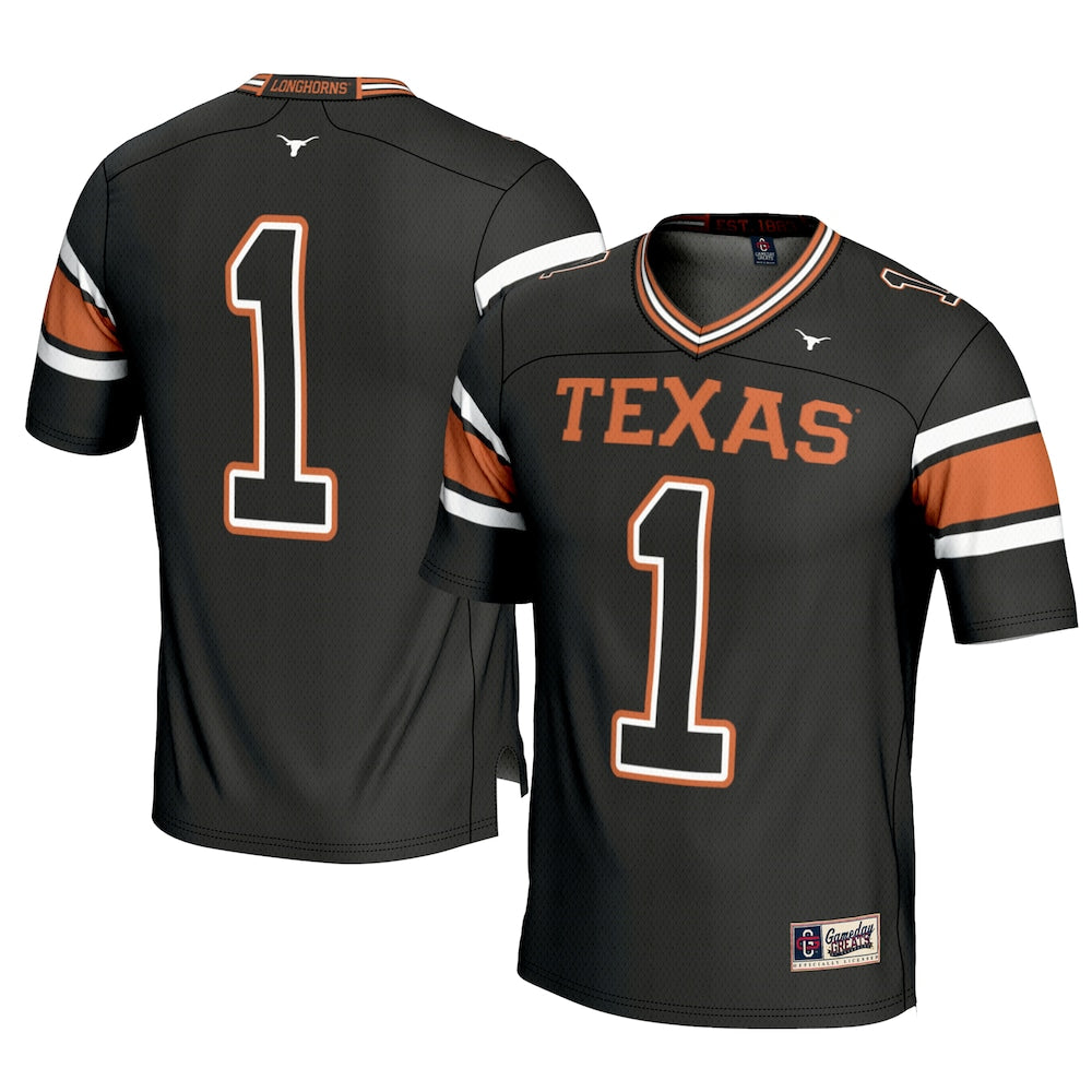 Texas Longhorns Gameday Greats Black Football Jersey product image