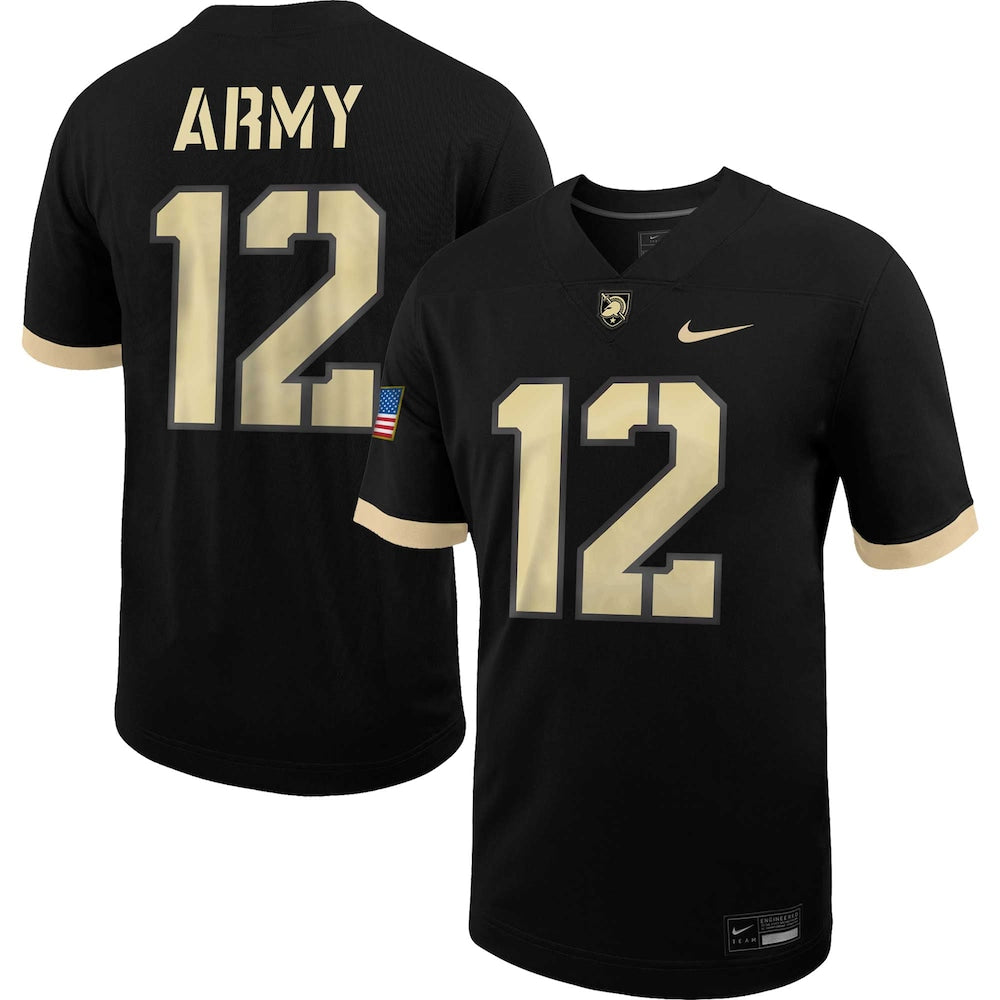 Army Black Knights #12 Untouchable Black Football Jersey product image
