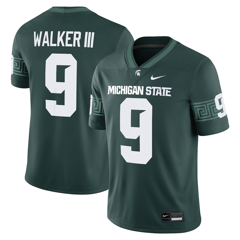 Michigan State Spartans Game Green Football Jersey product image