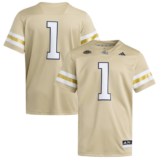 Georgia Tech Yellow Jackets #1 Premier Yellow Football Jersey product image