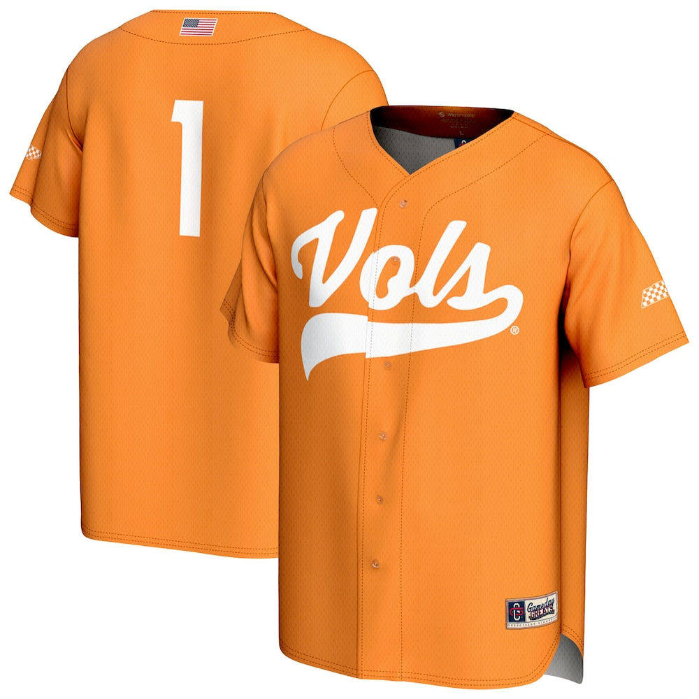 Tennessee Volunteers Lightweight Gameday Greats Orange Baseball Jersey product image