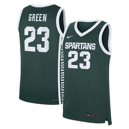 Michigan State Spartans Replica Green Basketball Jersey product image