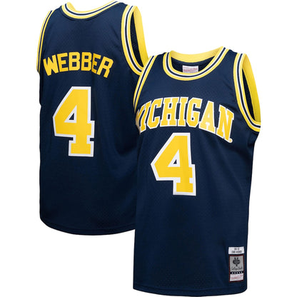 Michigan Wolverines Swingman Navy Football Jersey product image