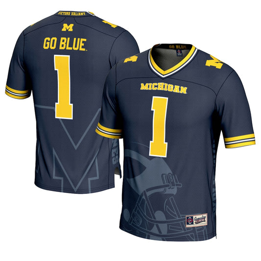 Michigan Wolverines Gameday Greats Navy Football Jersey product image