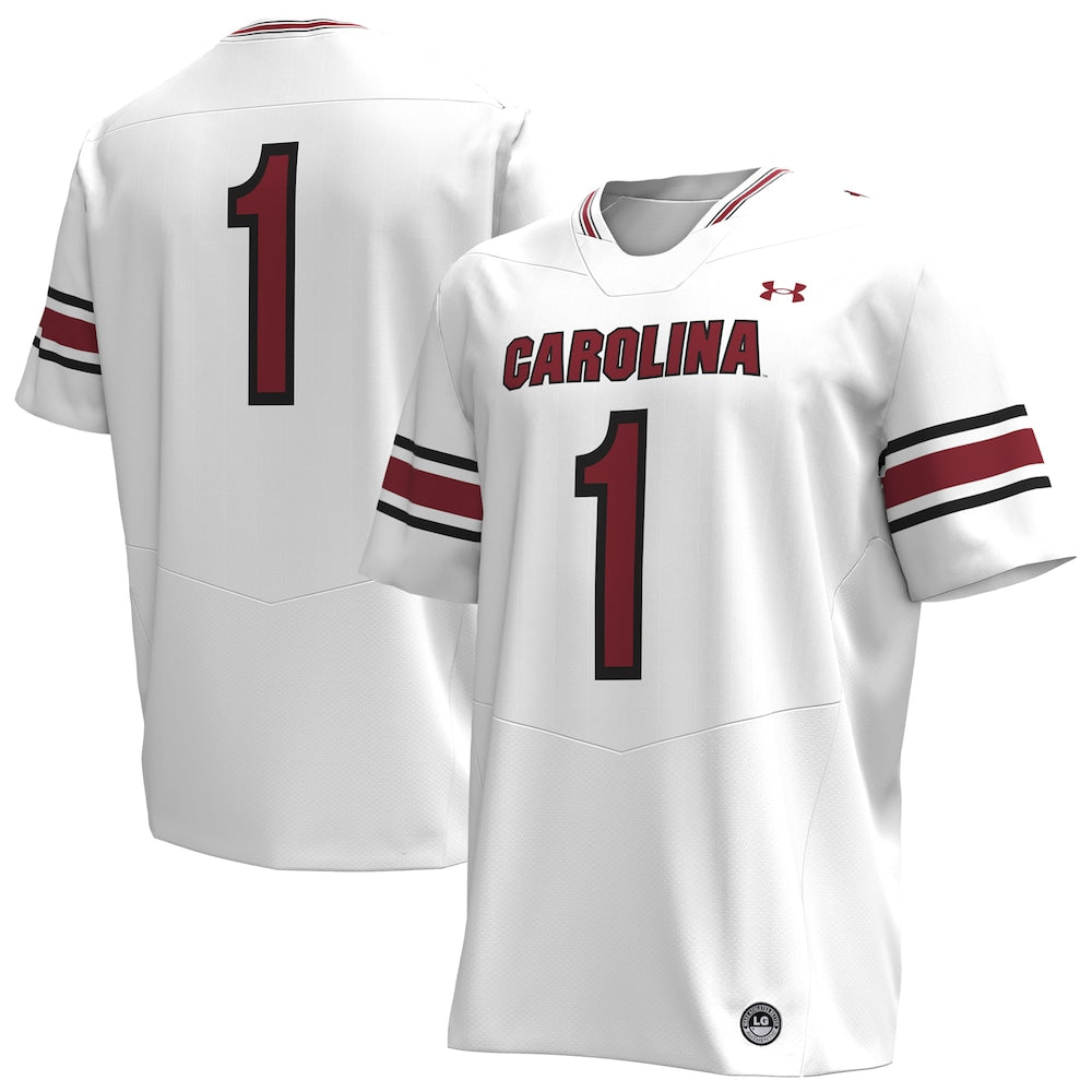 South Carolina Gamecocks #1 Replica White Football Jersey product image
