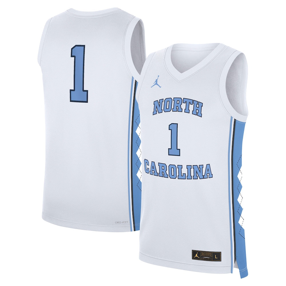North Carolina Tar Heels Replica Home White Basketball Jersey product image