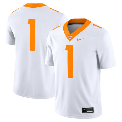 Tennessee Volunteers #1 Game White Football Jersey product image