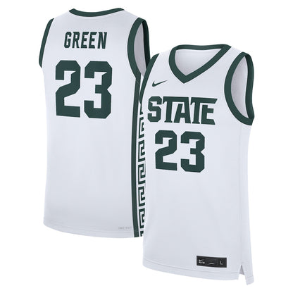 Michigan State Spartans Replica White Basketball Jersey product image