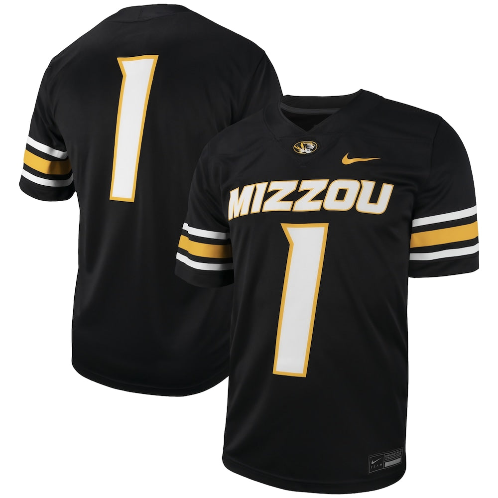 Missouri Tigers #1 Replica Untouchable Black Football Jersey product image