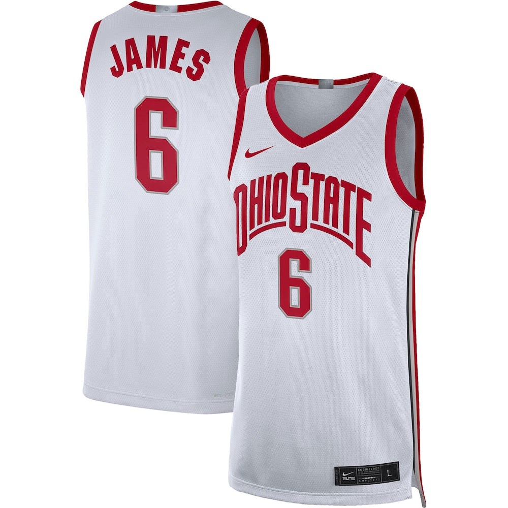 Ohio State Buckeyes Limited White Basketball Jersey product image
